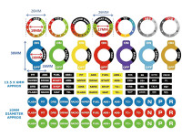 Sim Racing Stickers/Labels For Steering Wheels and Button Boxes